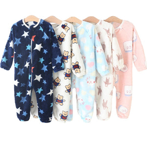 Baby Pajamas Flannel Onesies Jumpsuits Winter