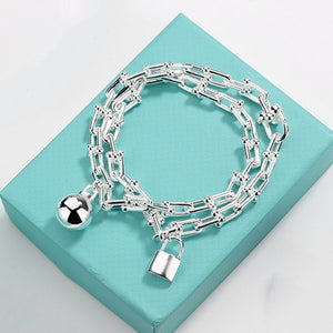 sterling silver hip hop rock lock ball