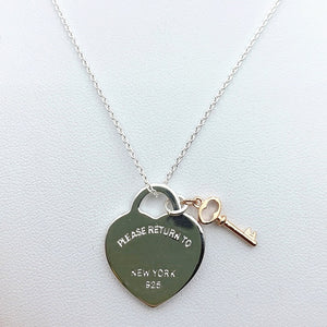 Key Pendant Trendy Necklaces Women Valentine Gift